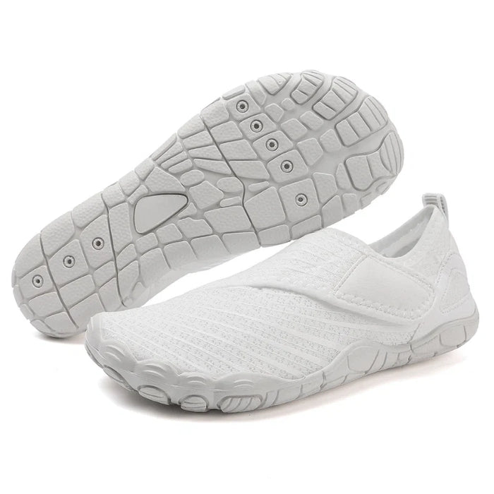 Brizway Flex in White — side profile and outsole